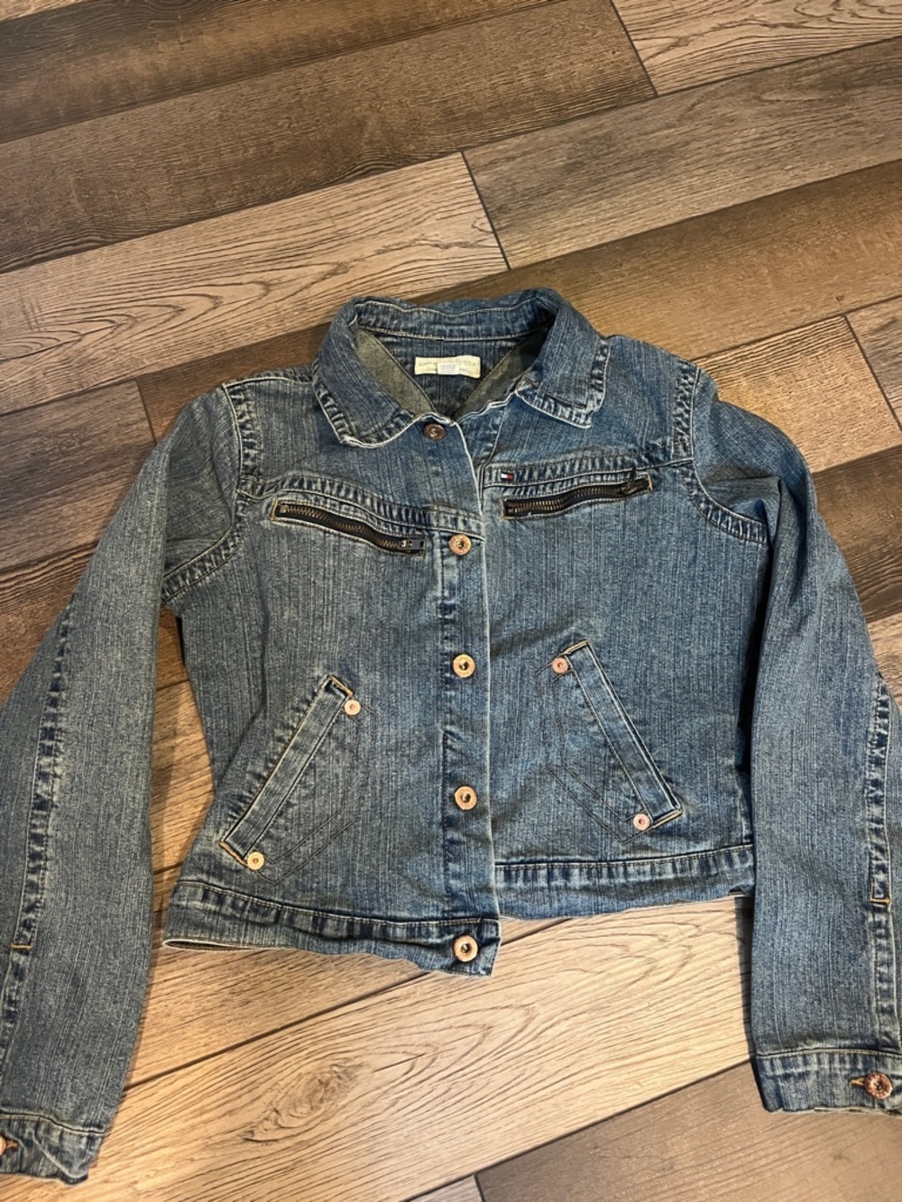 Girls Tommy Hilfiger jean jacket size L - Picture 2 of 7